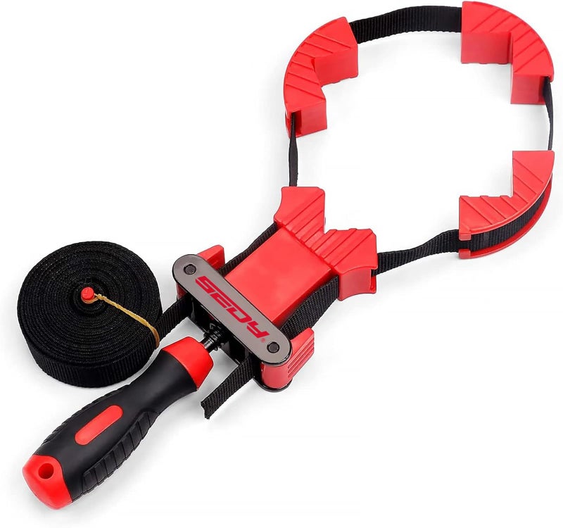 SEDY 13 ft. Belt Band Clamp Strap Clamp for Woodworking, Quick Release Frame Clamps with 90-Degree Corner Pieces - Image 1
